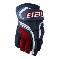 Bauer Hockeyhandskar Supreme F40 Int Navy/Red