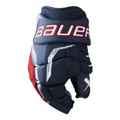 Bauer Hockeyhandskar Supreme F40 Jr Navy/Red