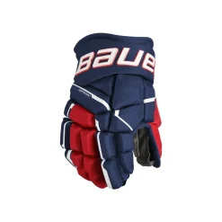 Bauer Hockeyhandskar Supreme Mach Jr Navy/Red/White