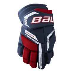 Bauer Hockeyhandskar Supreme Fuse Jr Navy/Red