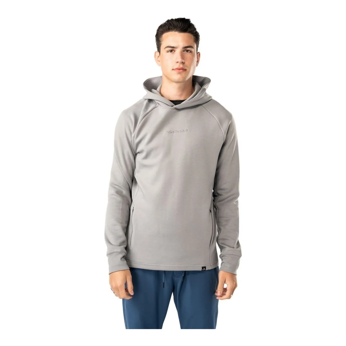 Bauer Hoodie FLC Sr Stone Grey