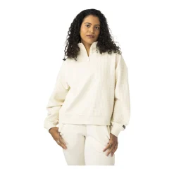 Bauer Tröja Quilted 1/4 Zip Womens Cream