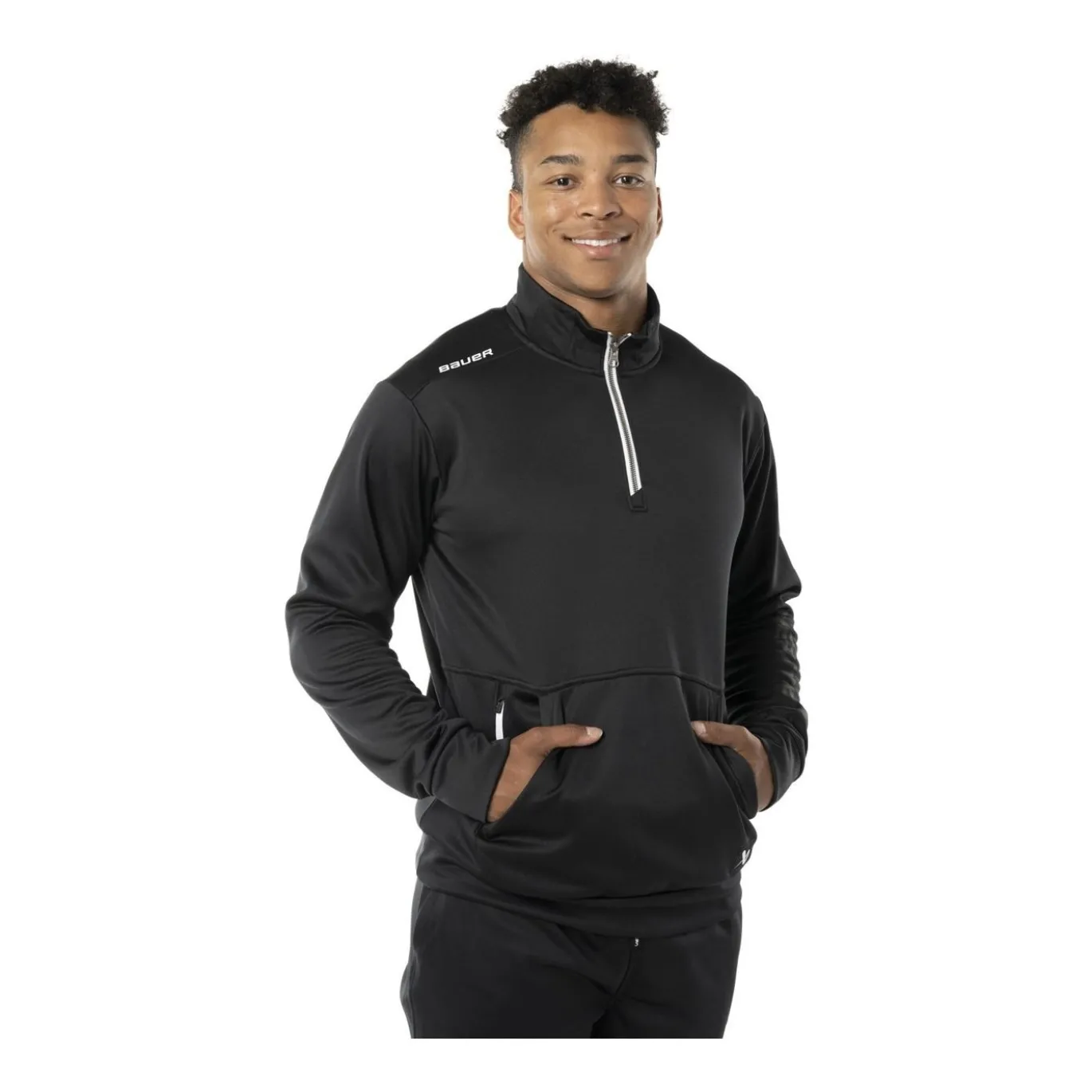 Bauer Tröja Team Fleece 1/2 Zip Sr Black