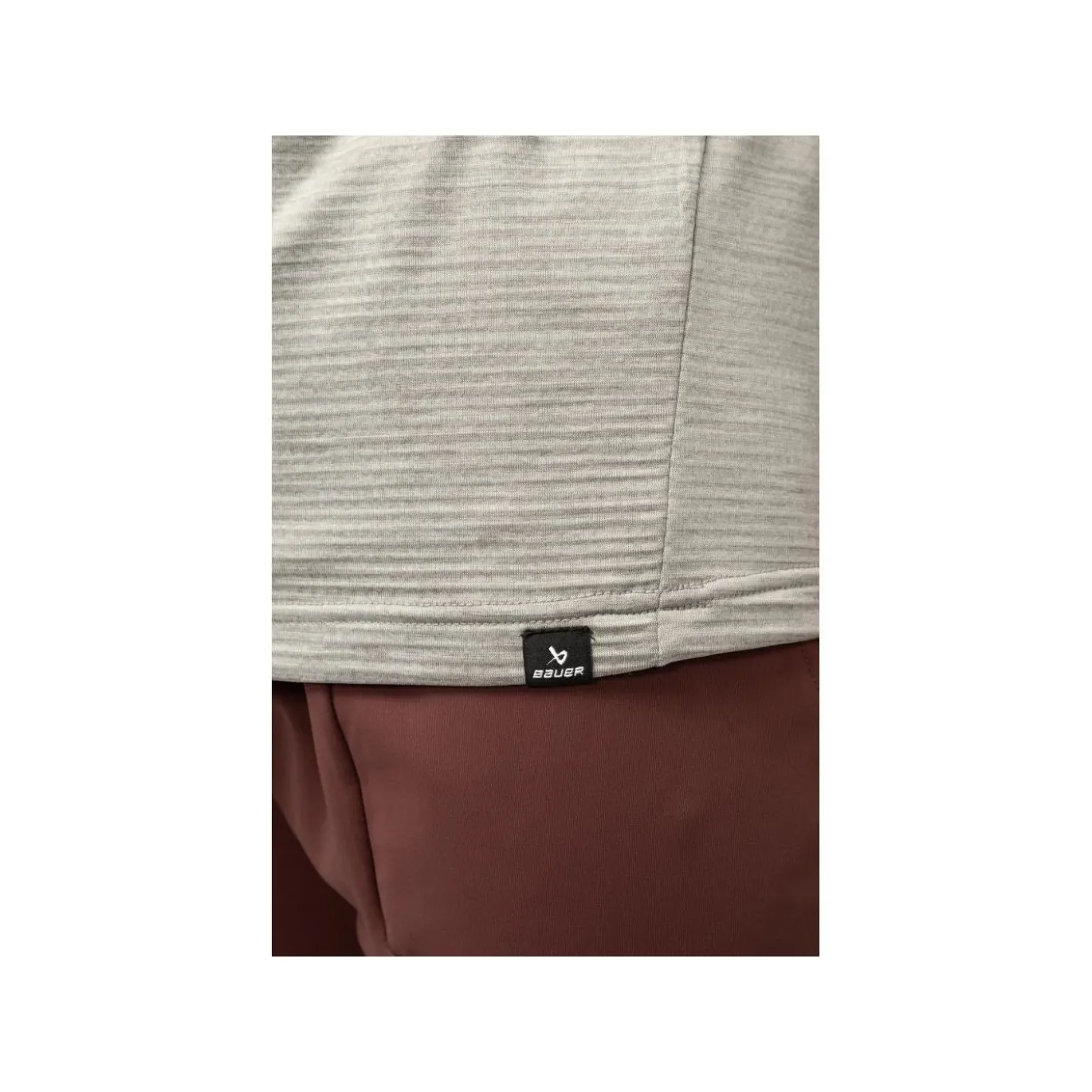 Bauer Tröja 1/2 Zip FLC Texture Sr Grey