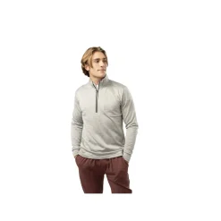 Bauer Tröja 1/2 Zip FLC Texture Sr Grey