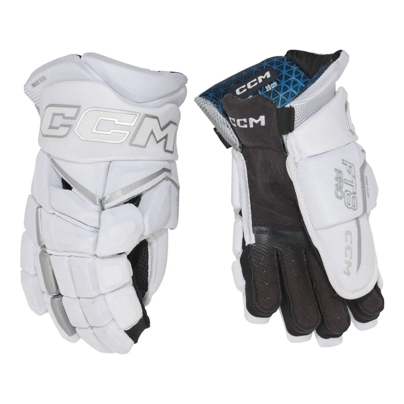 CCM Hockeyhandskar Jetspeed FT8 Pro White Sr
