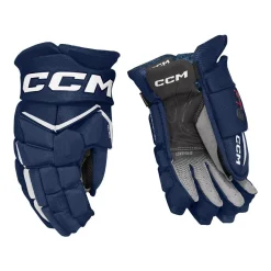 CCM Hockeyhandskar Jetspeed FT8 Jr Navy/White