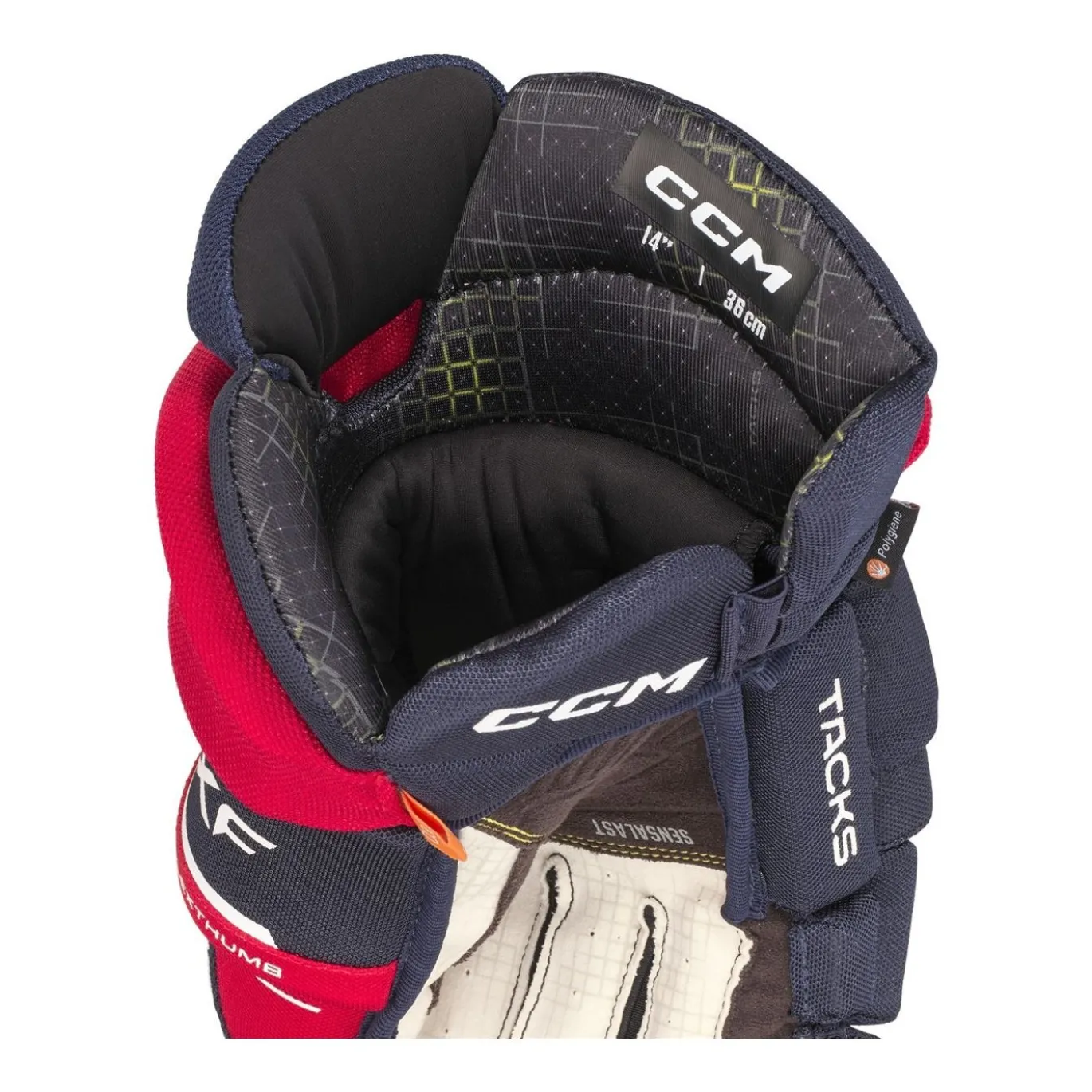 CCM Hockeyhandskar Tacks XF Jr Navy/Red/White