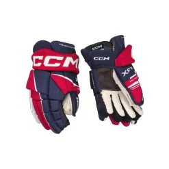 CCM Hockeyhandskar Tacks XF 80 Jr Navy/Red/White