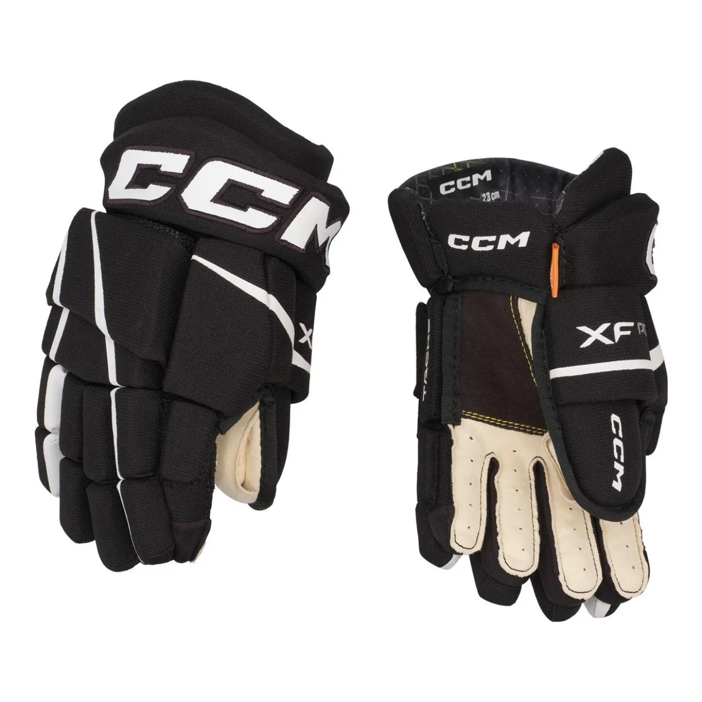 CCM Hockeyhandskar Tacks XF Pro Jr Black/White