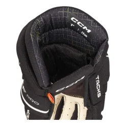 CCM Hockeyhandskar Tacks XF Pro Jr Black/White