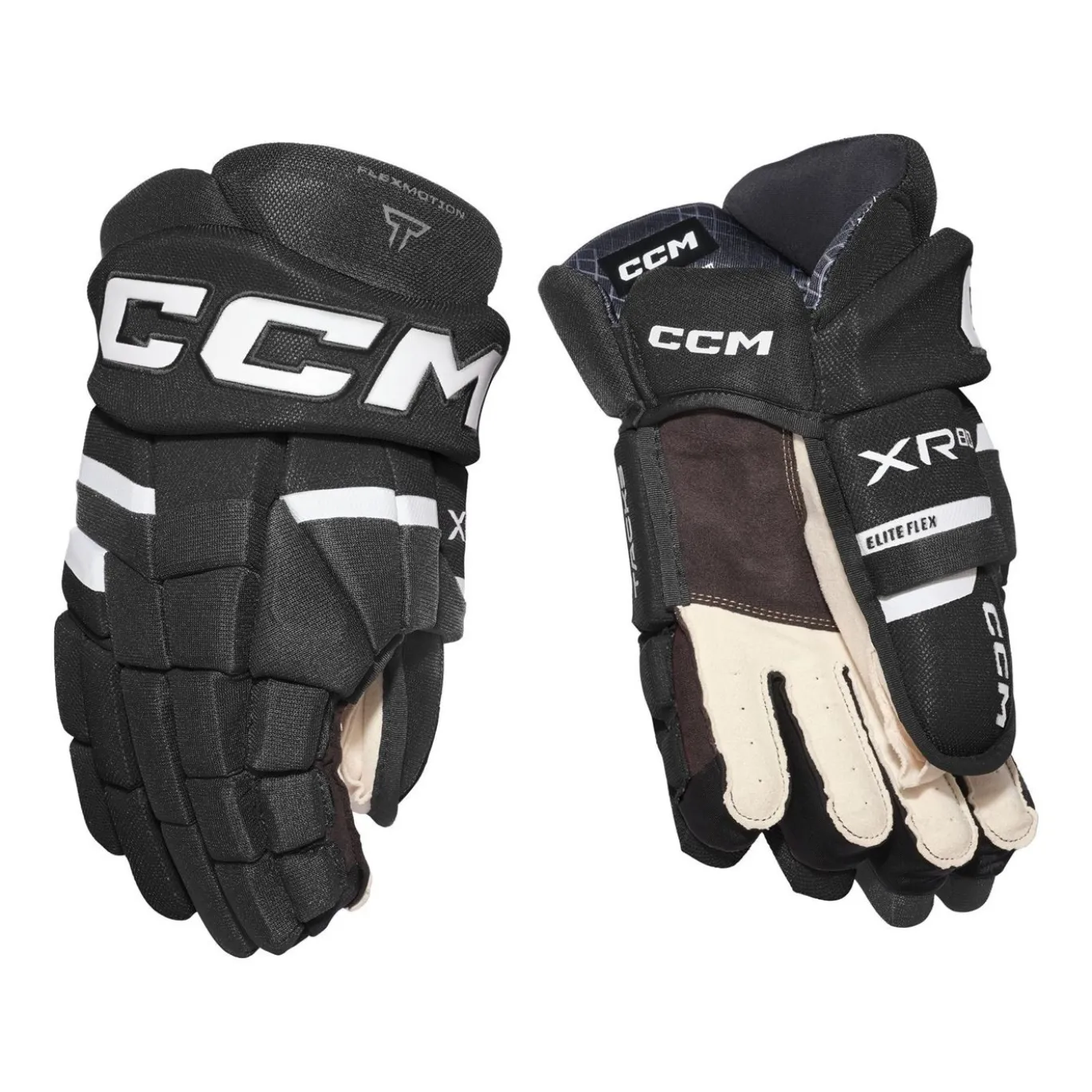 CCM Hockeyhandskar Tacks XR80 Jr Black/White