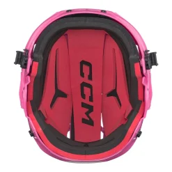 CCM Hockeyhjälm Tacks 70 Combo Jr Rosa