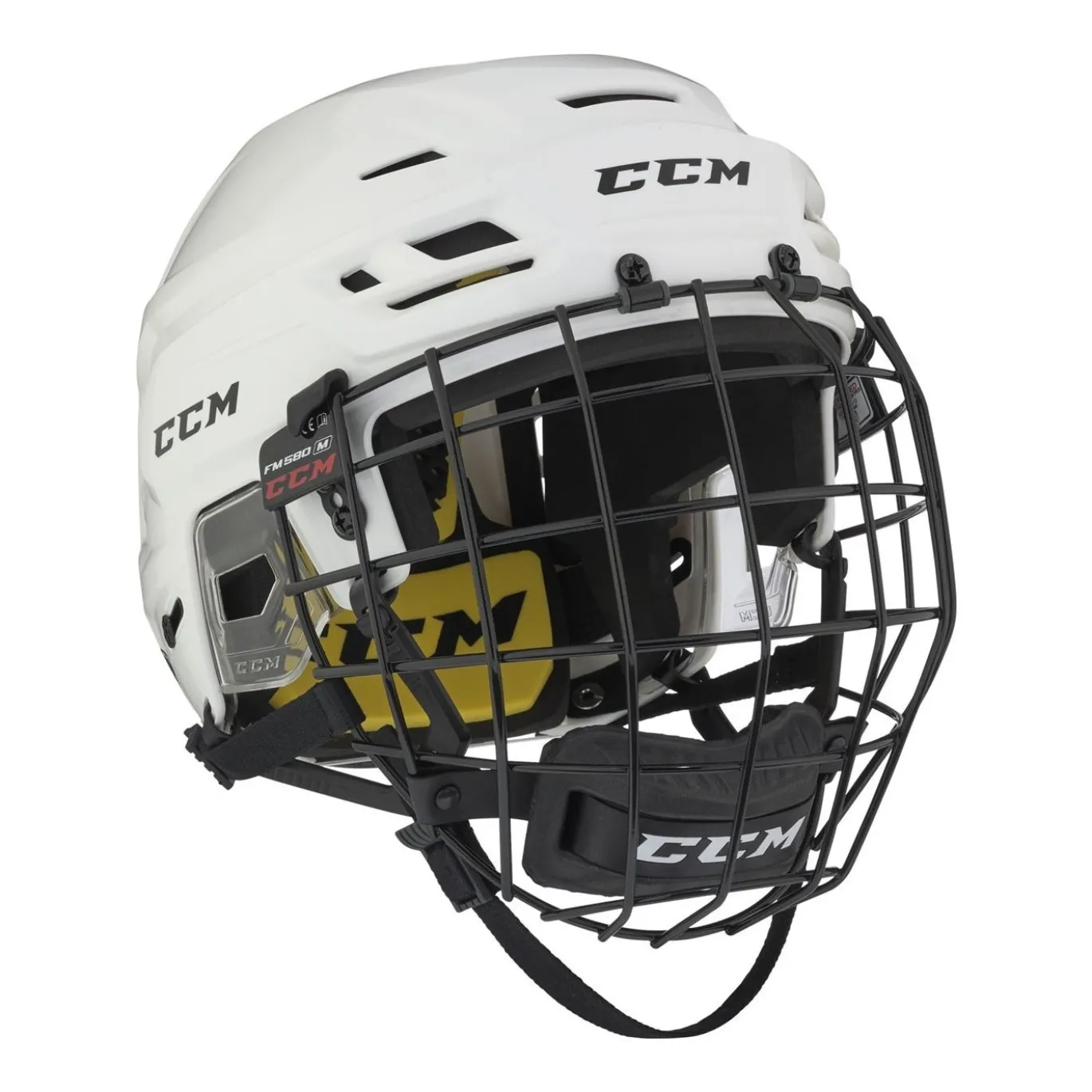CCM Hockeyhjälm Tacks 210 Combo Vit