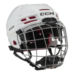 CCM Hockeyhjälm Tacks 70 Combo Yth Vit