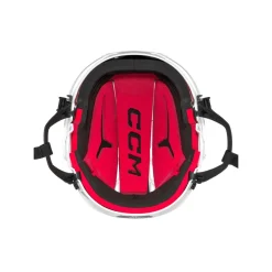CCM Hockeyhjälm Tacks 70 Combo Yth Vit