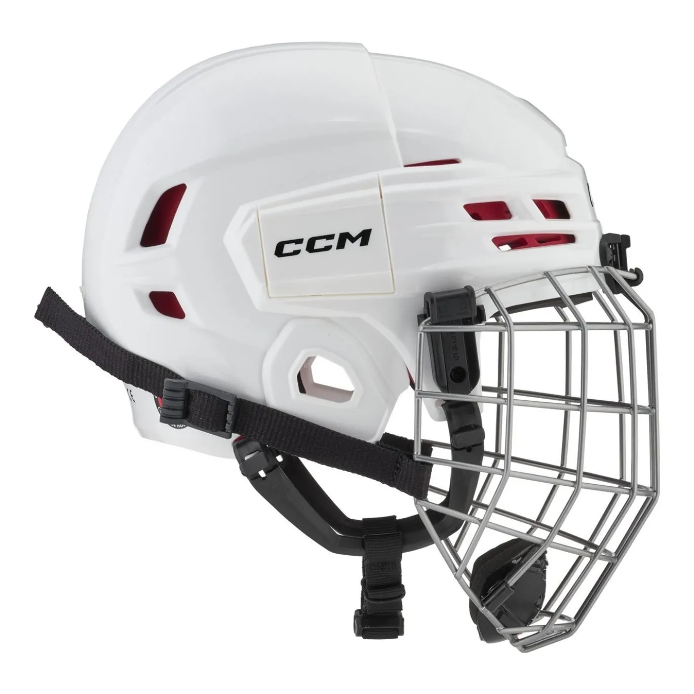 CCM Hockeyhjälm Tacks 70 Combo Yth Vit