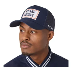 CCM Keps Stripe Trucker Sr Navy