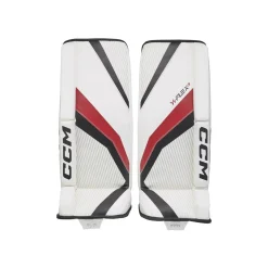 CCM Målvaktsbenskydd YTflex 3 Vit/Röd/Svart