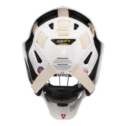 CCM Målvaktsmask Axis F5 Certified Cat-Eye Dekal Yth White/Royal
