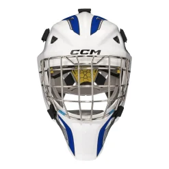 CCM Målvaktsmask Axis F5 Certified Cat-Eye Dekal Yth White/Royal