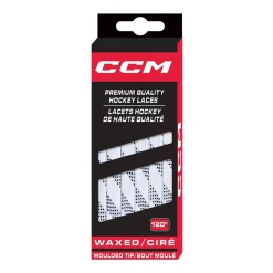 CCM Skridskosnören Vaxade White