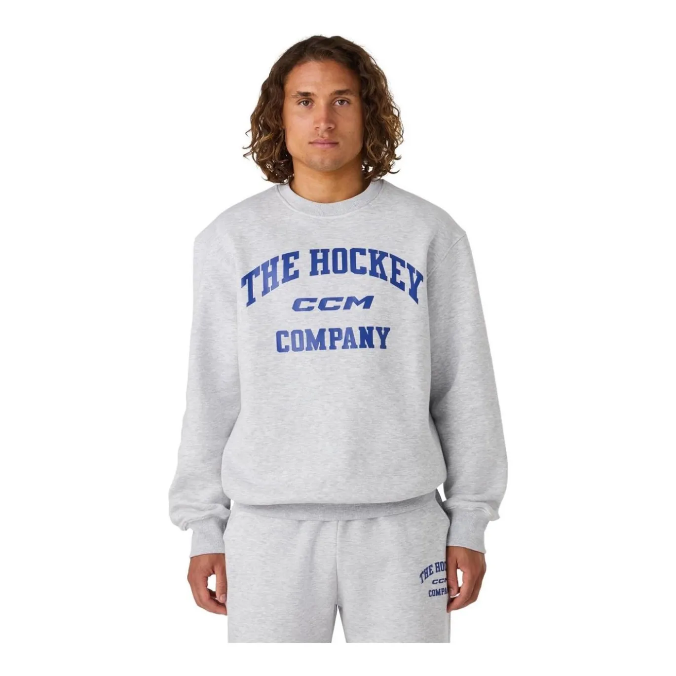 CCM Tröja Athleisure Fleece Sr Light Grey Melange