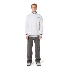 CCM Tröja Stripe Quarter Zip Sr White