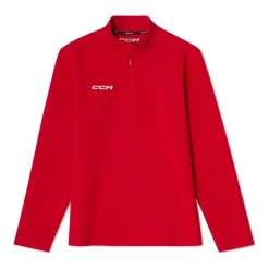 CCM Tröja 1/4 Zip Team Locker Room Sr Red