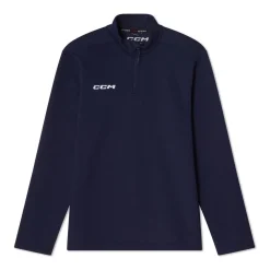 CCM Tröja 1/4 Zip Team Locker Room Sr Navy