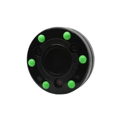 Green Biscuit Puck Roller Hockey - SVART