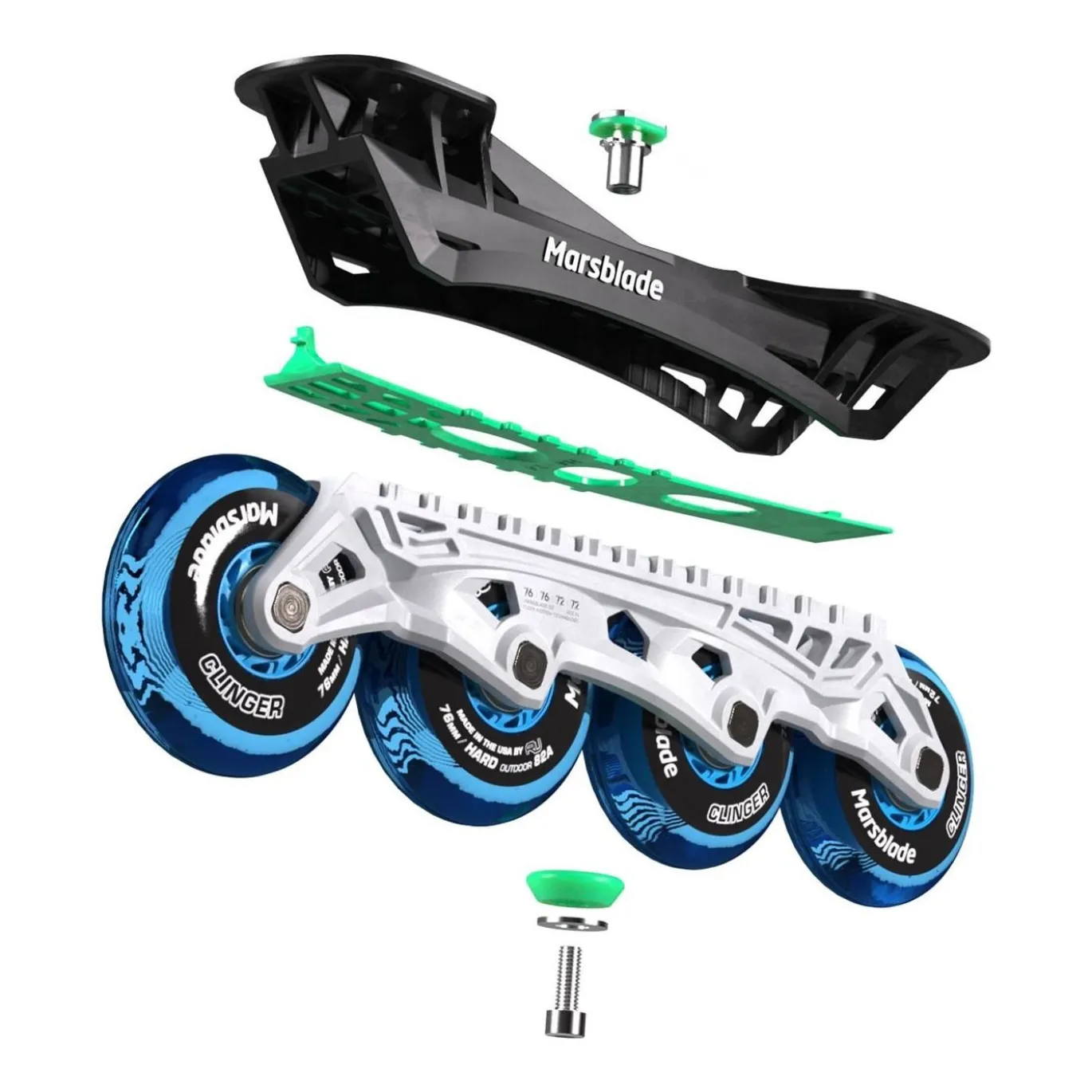Marsblade O2 Inlineshjulset Kit
