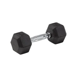 Master Fitness Hantlar Hex Gummi / Krom