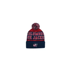 Outerstuff Mössa Puck Pattern Cuffed Pom Columbus Blue Jackets