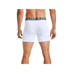 Under Armour Kalsonger Charged Cotton 6 in 3-Pack White