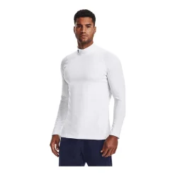 Under Armour Tröja Mock ColdGear Fitted White