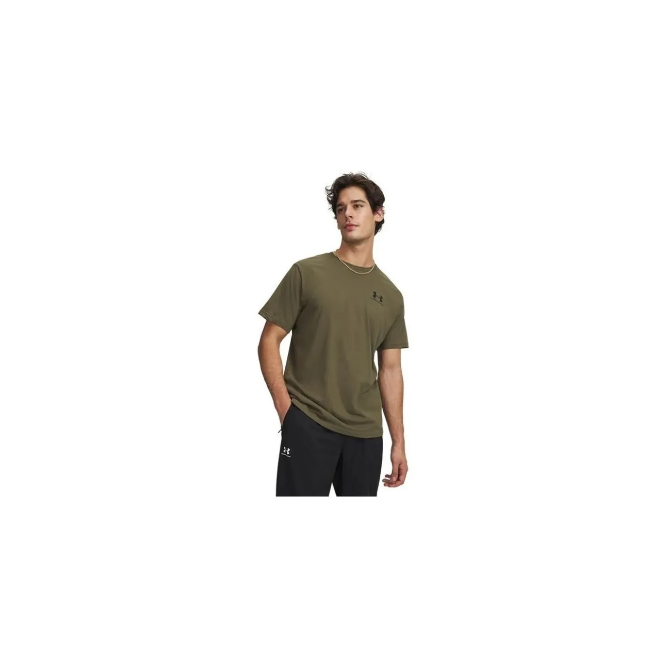 Under Armour T-shirt M Sportstyle LC Sr Rack Green