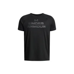 Under Armour T-shirt Tech Split Wordmark Sr Black